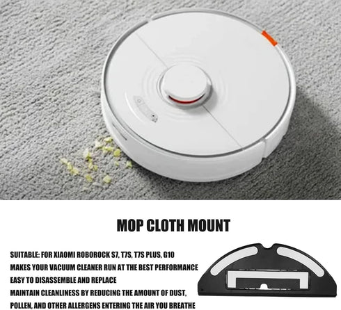 TOPINCN Vacuum Cleaner Mop Plate, Electrical Controlled Mop Mount Holder Replacement, Vacuum Cleaner Accessory Fit for Xiaomi S7 T7S Series Robot ...