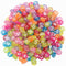 AKOAK Pack of 200 Mixed 4 x 7 mm Round Candy Colors Acrylic Plastic Beads with White Letters/Alphabet Letter "A-z" Cube Beads for Bracelets,Neckla...