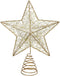 Cabilock Tree Topper Star Christmas LED Star Tree Topper Battery Operated Treetop Sparkly Ornament Xmas Glitter Treetop Shiny Decoration (Gold)...