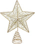 Christmas Tree Topper LED Star Battery Operated Treetop Decoration (Gold)...