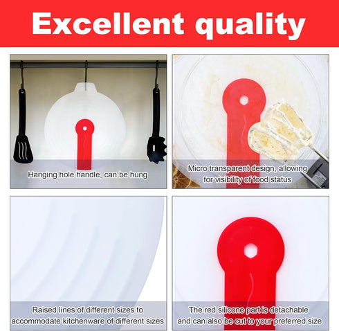 Splatter Guard for Mixer,Hand Mixer Splatter Guard,Cooking Splash Guard for Mixer,Mixing Bowl Shield,Splatter Guard Cover Lids For Pots and Pans&M...