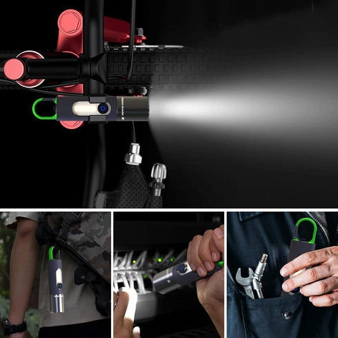 Zoomable LED Flashlights Powerful with COB Sidelight & Hook, 4 Modes 1000 Lumens, IPX4 Waterproof & Type-C Tactical Small Lantern Flashlights for ...