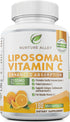 Liposomal Vitamin C 2100mg- 180 Capsules High Absorption Ascorbic Acid - Supports Immune System and Collagen Booster - Powerful Antioxidant High D...