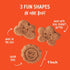 Cloud Star Corp, Wag More Bark Less Soft & Chewy Grain Free Peanut Butter & Apples Dog Treats...