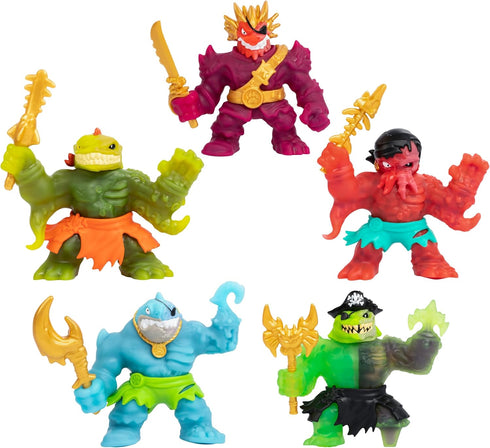 Heroes of Goo Jit Zu Cursed Goo Sea | Super Gooey, Goo Filled Toy Blazagon Action Figure Hero Pack | with Color Changing Face That Reveals His Cur...