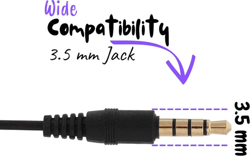 Mr. Pen- Ear Bud with Microphone for School, 4.25 Ft, 3.5mm Jack, Wired Earphones, Earbuds, in Ear Headphones, Earbuds Wired with Microphone, Ear ...
