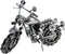 Collectible Art Sculpture 7 Inch Rough Rider Motorcycle Made with Recycled Metal...