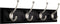 Liberty 129852 Four Hook 27-inch Wide Hat and Coat Rail/Rack...