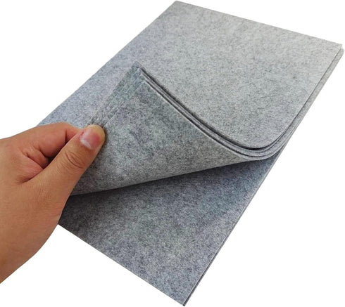Jtnohx Stiff Felt, 2mm Thick Felt Sheets for Crafts, 8"x12" Hard Felt Fabric Squares for DIY Projects (Grey Color)...