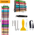 48 Compartments Vinyl Roll Storage, Vinyl Roll Holder Vinyl Organizer, Vinyl Storage Rack Wall Mount/Over The Door for Craft Room Organizers and S...