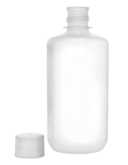 EISCO Reagent Bottle, 1000ml - Narrow Mouth with Screw Cap - Polypropylene - Translucent...