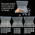 Qualsen Plastic Compartment Box with Adjustable Dividers Craft Tackle Organizer Storage Containers Box 34Grid 1PC (Clear)...