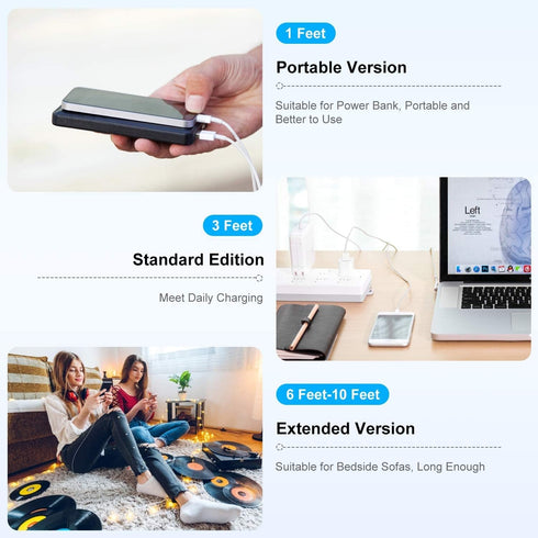 3 Pack 6ft iPhone Charger Apple MFi Certified, Long Lightning to USB Cable 6 Feet, Fast Apple Charging Cable Cord 6 Foot for iPhone 14 Pro/14 Max/...