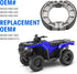 Rear Brake Shoes for Honda Rancher 350 400 420 Foreman 400 450 500 520, OEM# 06430-HN0-A30 06430-HN0-A20 06430-HN0-A01...