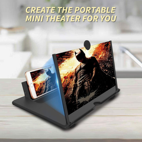 14 inch Screen Magnifier for Cell phone 3D Magnifier Screen Enlarger for Movies,Videos,Reading,Gaming-Screen Amplifie with Foldable Phone Stand Ho...