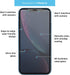 BodyGuardz - Pure 2 Edge Glass Screen Protector for Apple iPhone Xr, Ultra-Thin Edge-to-Edge Tempered Glass Screen Protection for Apple iPhone Xr ...