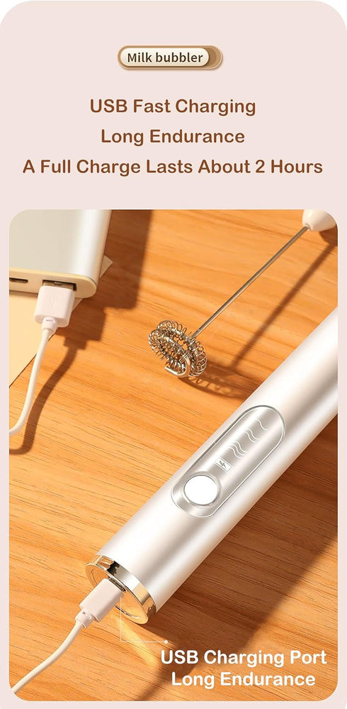 Coffee Mixer?Coffee Stirrer?Coffee Blender?Multi-Functional Electric Milk Foam Maker?Mini Hand-Held Whisk For Home Use?Cream Beater?USB Rechargeab...