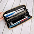 RIAH FASHION Rainbow Glitter Zip Around Wallet - Sparkly Confetti Single Zipper Clutch Purse with Card Slots (Rainbow - Silver)...