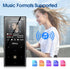 64GB Mp3 Player Bluetooth 5.0, Oilsky Portable Digital Lossless Music Player with FM Radio, Built-in Speaker, Touch Button, Voice Recorder, Lightw...