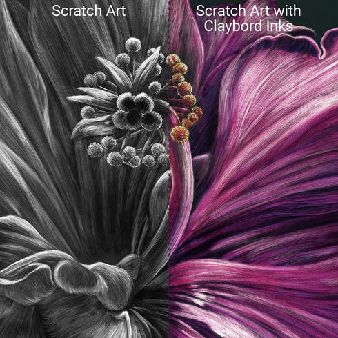 Ampersand Art Supply Scratchbord 6 Color Ink Set...