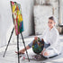 Portable Artist Easel Stand, Metal Tripod Adjustable Easel for Painting Canvases Height from 17 to 66 Inch,Carry Bag for Table-Top/Floor Didplayin...