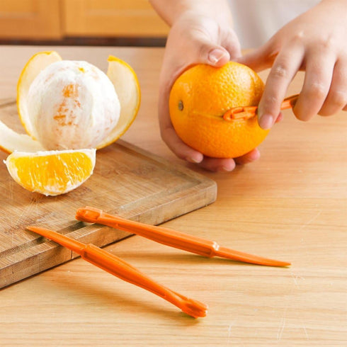 Orange Citrus Peelers, Cosmer Set of 15 Plastic Easy Slicer Cutter Peeler Remover Opener Kitchen Accessories Knife Cooking Tool Kitchen Gadgets (S...