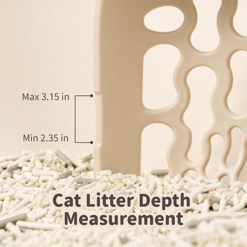 Lady N - Infinity Cat Litter Scoop: Easy Sifting with 8-Shaped Hole Design for Tofu Cat Litter and Clay Litter, Durable ABS Plastic Litter Scoop...
