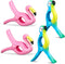 4 Pieces Beach Towel Clip Jumbo Size Chair Clips Towel Holder Clothes Pegs Christmas Stocking Clamp for Cruise Patio Pool Holiday Vacations(Parrot...