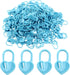 Litoexpe 200 Pcs Knitting Marker Blue, Heart Design Needle Clip Crochet Locking Stitch Markers for Art DIY Craft Project Crochet Work......