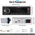 UNITOPSCI Single Din Bluetooth Multimedia Car Stereo Radio Bluetooth Hands-Free Calling Audio Receiver FM Radio Car MP3 Player AUX in/Dual USB Por...