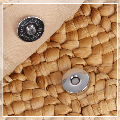 Oweisong Straw Purses for Women Summer Beach Straw s Clutch Purses Crossbody Bag Handmade Women Envelope Handbag Wallet...