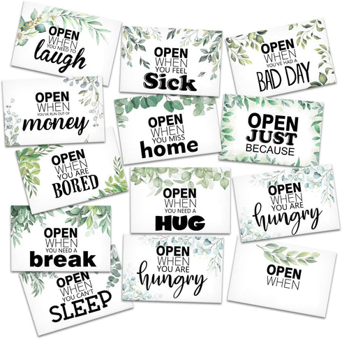 Open When you Envelope Set for Him Her, College Care Package Kit for Freshman College Teen, Daughter Son Leaving Home New Semester Gift, Motivatio...