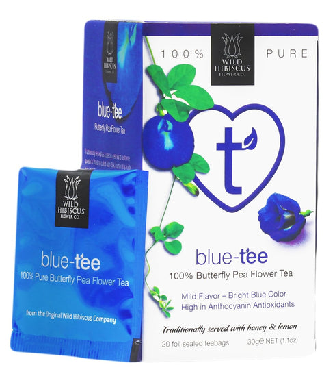Wild Hibiscus Blue-Tee 100% Pure Butterfly Pea Flower Tea - 1.1 oz...
