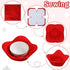 Tudomro Cozy Pre Cut Batting Quilt Batting Fabric Batting for Quilting Bowl Cozy Pattern Template Bowl Wrap Cut on Fold Template for Sewing DIY, 9...