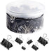 SANNIX 100 PCS Binder Clips Assorted Sizes, X Large, Large, Medium, Small, Mini and Micro, Binder Clips Paper Clamps for Office Home School...
