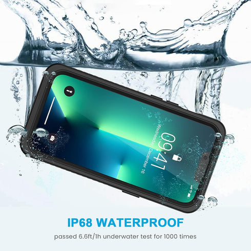 Lanhiem for iPhone 13 Pro Case, IP68 Waterproof Dustproof Shockproof Cases with Built-in Screen Protector, Full Body Protective Front and Back Cov...