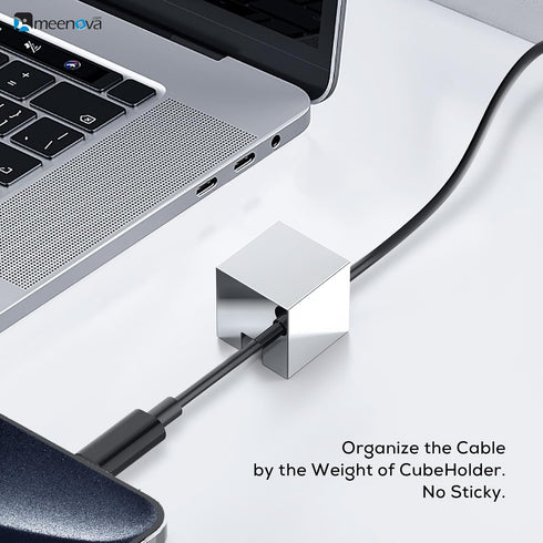 304 Stainless Steel Cable Holder, Aesthetic Cute Desk Accessories, Office Computer Desk Organizers, Cord Management, Charger Keeper, Charging Wire...