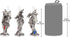 Design Toscano 3 Dragons of The Amesbury Holiday Gemstone Ornament Set, Silver,Christmas...
