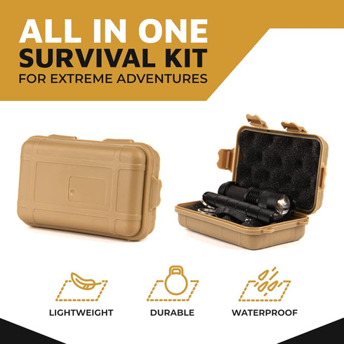 COLSEN 13 in 1 Survival Kit | Professional Outdoor Tactical Gadgets | Gear Tool Equipment Supplies | Essential Accessories for Hiking Camping Clim...