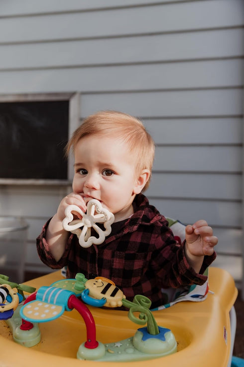 Haakaa Silicone Clover Teether Toy - Food Grade Silicone Teething Toys for Babies 3-6 Months 6-12 Months, Soft & Easy Hold Chew Toy for Infant, BP...