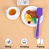 uxcell Silicone Spatula Set 2 Pcs Heat Resistant Kitchen Rubber Turner Non Stick Spatula for Cooking Baking and Mixing Purple...