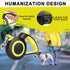16Ft Retractable Dog Leash Lightweight Leash for Small Medium Dogs/Cats Up to 44lbs,One-Handed Brake,Stainless Steel Spring,Featuring Reflective.(...