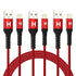 iPhone Charger?Apple MFi Certified? Lightning Cable 3Pack 3/6/10ft,Nylon Braided iPhone Charger Fast Charging Cable Compatible for iPhone 14/13 Pr...