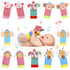 BLOOBLOOMAX Baby Infant Rattle Socks Toys, Sock rattles for Babies 0-24 Months Baby Animal Foot Finder Learning Toy (Cotton D)...