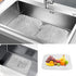 Sink Mat, 2Pcs Adjustable PVC Clear Pebble Sink Protector for Stainless Steel or Porcelain Sink, Dish Drying Mat for Bathroom Kitchen Sink Counter...