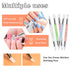 5 Pcs Nail Art Sculpture Pen Dual Tipped Silicone Nail Tools Nail Art Acrylic Pen Silicone Brushes for Resin Nail Art Tools for Design Nail Foil C...