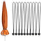 Black Reusable Outdoor Umbrella Strap, 10 Pack, 8 x 1 Inches...