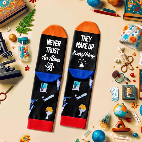 sockfun Science Socks for Men Women Science Gifts for Teens Chemistry Socks Chemistry Gifts, Scientist Teacher Gifts Science Stocking Stuffers...