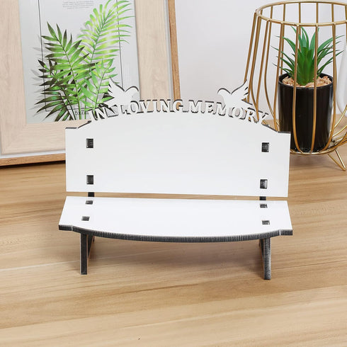 Ipetboom Office Practice White Embryo DIY Crafts Sublimation Blank Chair Decor Table Ornament DIY Chair Craft Sublimation Photo Bench Sublimation ...