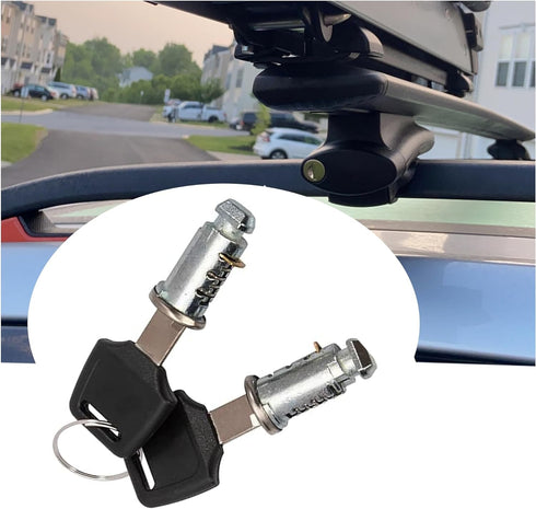 2 Pack Lock Cores for Thule, Replacement for Thule Rack Core, Key Cylinder for Bike Rack Lock, Roof Cargo Lock, Roof Rack Locks, Cross Bars, Tower...